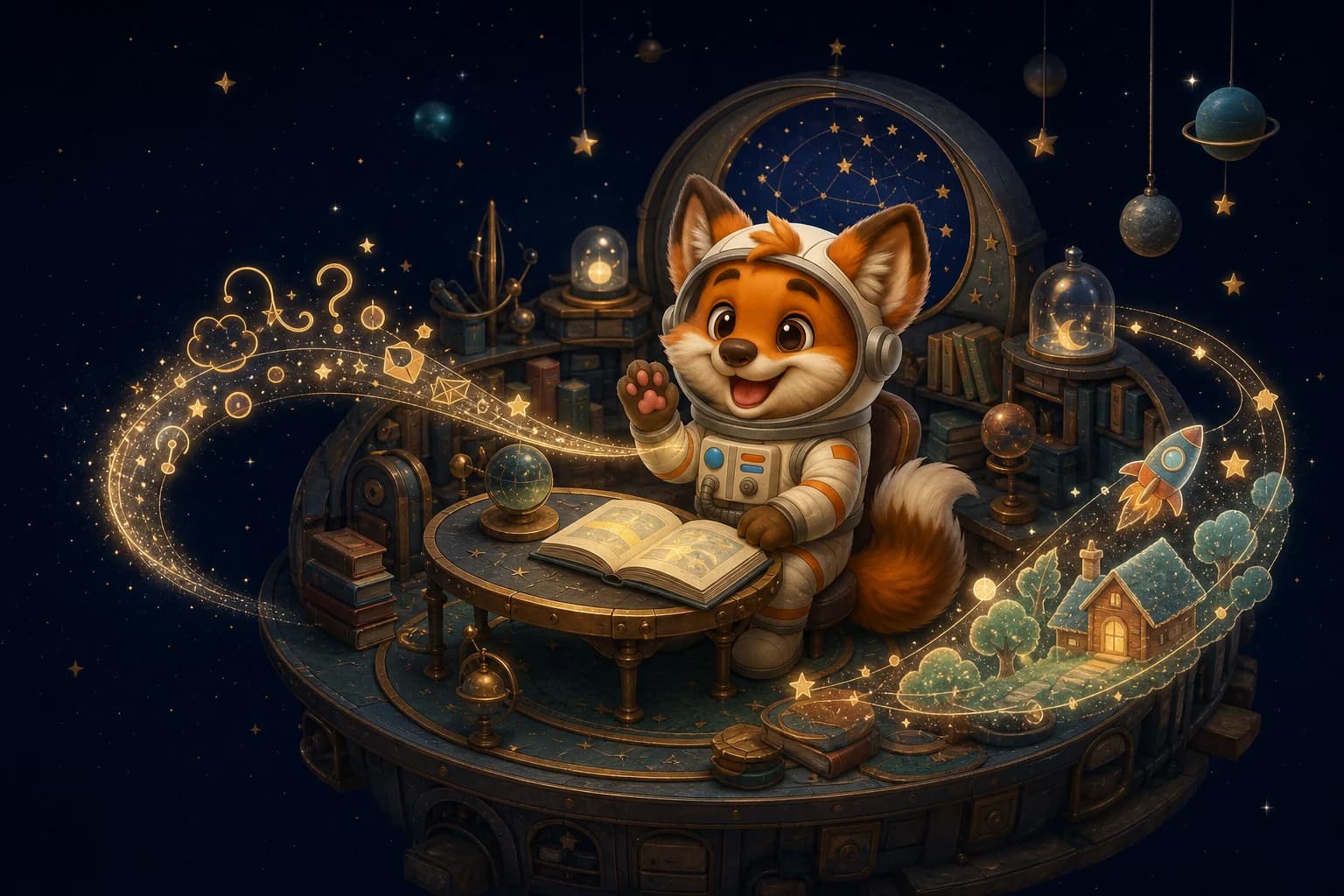 Nyo transforme une question en une constellation d'idées et d'histoires