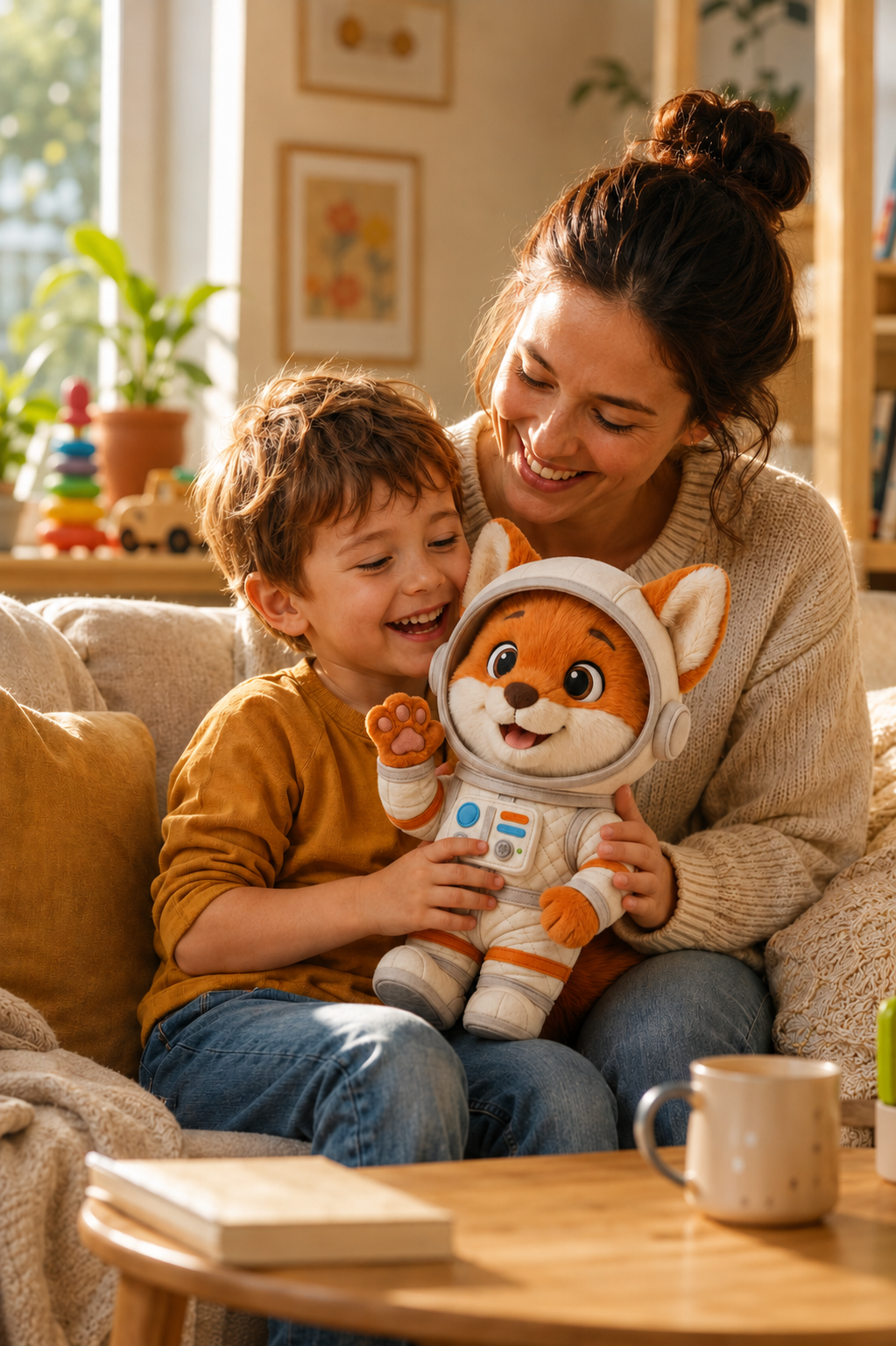 Enfant avec Nyo, illustration sécurité